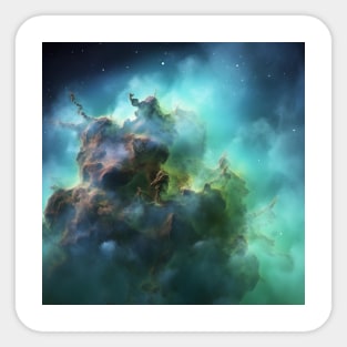 Green Nebula Sticker